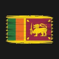 sri lanka vlag borstel vector illustratie