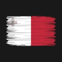 Malta vlag borstel vector illustratie