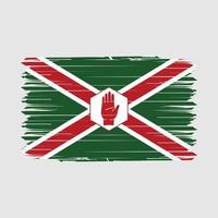 noordelijk Ierland vlag borstel vector illustratie