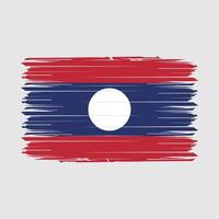 Laos vlag borstel vector illustratie