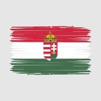 Hongarije vlag borstel vector illustratie