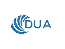 dua brief logo ontwerp Aan wit achtergrond. dua creatief cirkel brief logo concept. dua brief ontwerp. vector