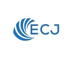 ecj brief logo ontwerp Aan wit achtergrond. ecj creatief cirkel brief logo concept. ecj brief ontwerp. vector