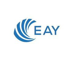 eay brief logo ontwerp Aan wit achtergrond. eay creatief cirkel brief logo concept. eay brief ontwerp. vector