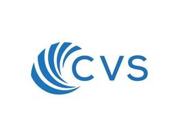 cvs brief logo ontwerp Aan wit achtergrond. cvs creatief cirkel brief logo concept. cvs brief ontwerp. vector