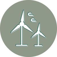 wind turbine vector icoon