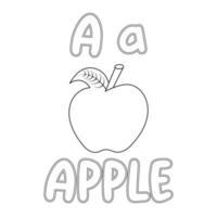 alfabet brief een naar z tekening voor kleur bladzijde voor kinderen vector