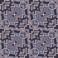 naadloos patroon met abstract golvend lijnen. tribal mozaïek- tegel. textiel verstandhouding. vector