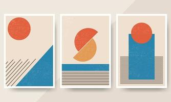 set van minimale jaren '20 geometrische vormen elementen ontwerpen posters vector