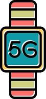 5g slim kijk maar vector icoon