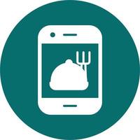 online voedsel bestellen vector icoon