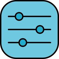 instellingen vector pictogram