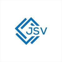 jsv brief logo ontwerp Aan wit achtergrond. jsv creatief cirkel brief logo concept. jsv brief ontwerp. vector