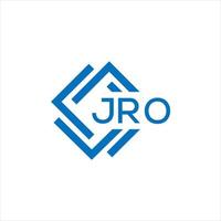 jro brief logo ontwerp Aan wit achtergrond. jro creatief cirkel brief logo concept. jro brief ontwerp. vector