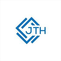 jth brief logo ontwerp Aan wit achtergrond. jth creatief cirkel brief logo concept. jth brief ontwerp. vector