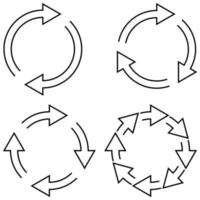 teken herladen vernieuwen icoon spinnen pijlen in cirkel vector symbool synchronisatie, hernieuwbaar voor de uitwisseling van cryptocurrencies naar verandering de bijwerken vector