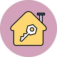 huis sleutel vector pictogram