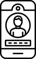 login vector pictogram