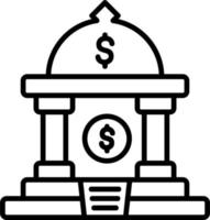 Islamitisch bank vector icoon
