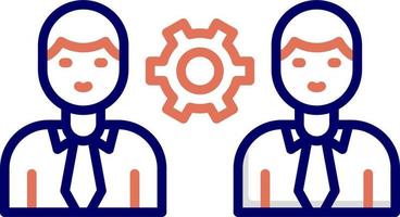 team management vector pictogram