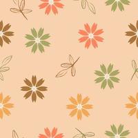 naadloos hand- getrokken pastel bloemen patroon achtergrond vector illustratie voor mode, stof, behang en afdrukken ontwerp