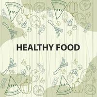 gezond voedsel traditioneel hand- getrokken pictogrammen schetsen hand- gemaakt ontwerp vector. vector