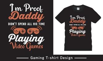 gaming minnaar t overhemd ontwerp, typografie vector gaming t overhemd sjabloon