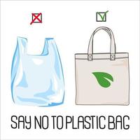 hou op plastic globaal ecologisch probleem vector illustratie reeks