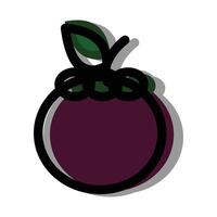 fruit vector mooi zo voor sticker onderwijs