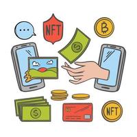 niet-tastbaar token marktplaats verkoop kunsten werken voor crypto vector