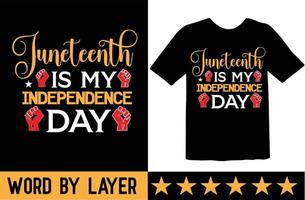 juneteenth SVG t overhemd ontwerp vector