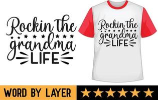 grootmoeder SVG t overhemd ontwerp vector
