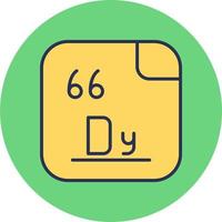 dysprosium vector icoon