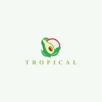 tropisch vers natuurlijk fruit vector