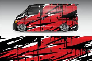 racing auto inpakken ontwerp voor voertuig vinyl stickers en automotive bedrijf sticker kleurstelling vector