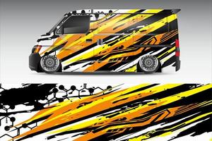 racing auto inpakken ontwerp voor voertuig vinyl stickers en automotive bedrijf sticker kleurstelling vector