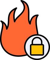 firewall vector pictogram