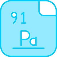 protactinium vector icoon