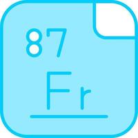 francium vector icoon