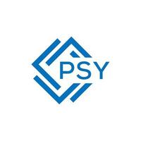 psy brief logo ontwerp Aan wit achtergrond. psy creatief cirkel brief logo concept. psy brief ontwerp. vector