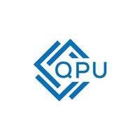 qpu brief logo ontwerp Aan wit achtergrond. qpu creatief cirkel brief logo concept. qpu brief ontwerp. vector