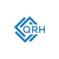 qrh brief logo ontwerp Aan wit achtergrond. qrh creatief cirkel brief logo concept. qrh brief ontwerp. vector