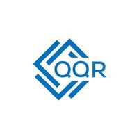 qqr brief logo ontwerp Aan wit achtergrond. qqr creatief cirkel brief logo concept. qqr brief ontwerp. vector