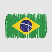 Brazilië vlag borstel vector