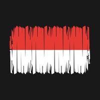 Indonesië vlag borstel vector