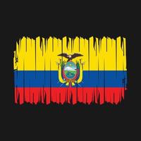 Ecuador vlag borstel vector