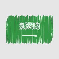 saudi Arabië vlag borstel vector