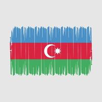 Azerbeidzjan vlag borstel vector illustratie