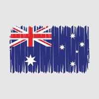 Australië vlag borstel vector illustratie