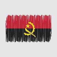 Angola vlag borstel vector illustratie